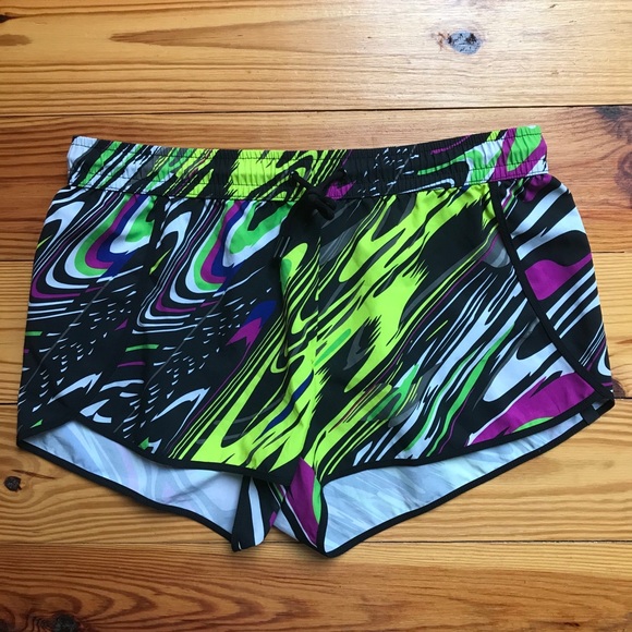 Fabletics Multi-Colored Running Shorts, EUC, M - Picture 1 of 12